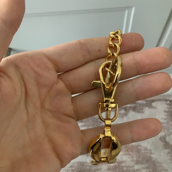 Vintage 90’S Gold Chain Link Loop Belt Women’s Size 11”-21” Inches - Picture 5 of 11